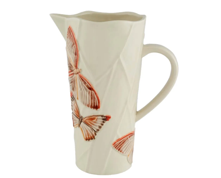 Bordallo Pinheiro Cloudy Butterflies By Cláudia Schiffer Pitcher