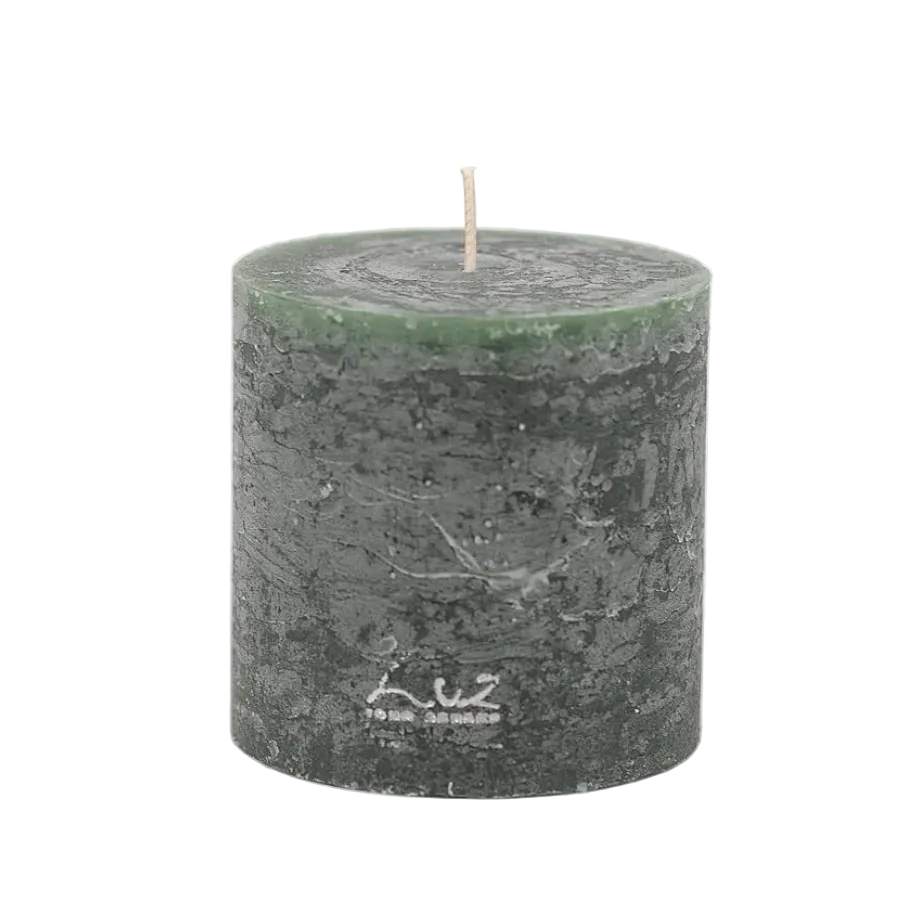 Rasteli Luz Your Senses Rustic Cilinder Candle - Taxus