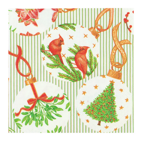 Caspari Botanical Ornaments Napkin Luncheon