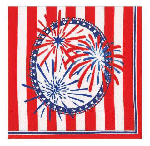 Stars, Stripes and Sparks Luncheon Napkin