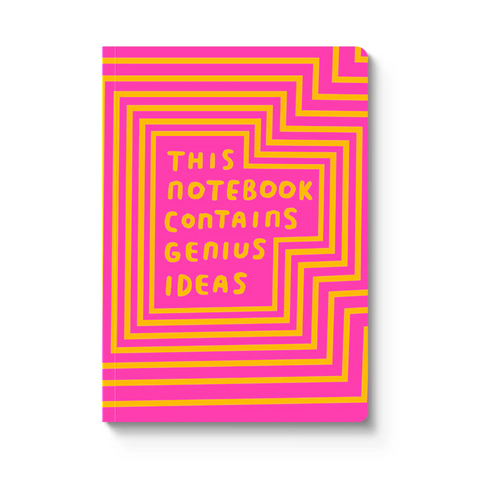This Notebook Contains Genius Ideas A5 Paperback Notebook