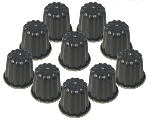 [Made in Japan] QueenRose Black Figure Baking Mold 10-Piece Set