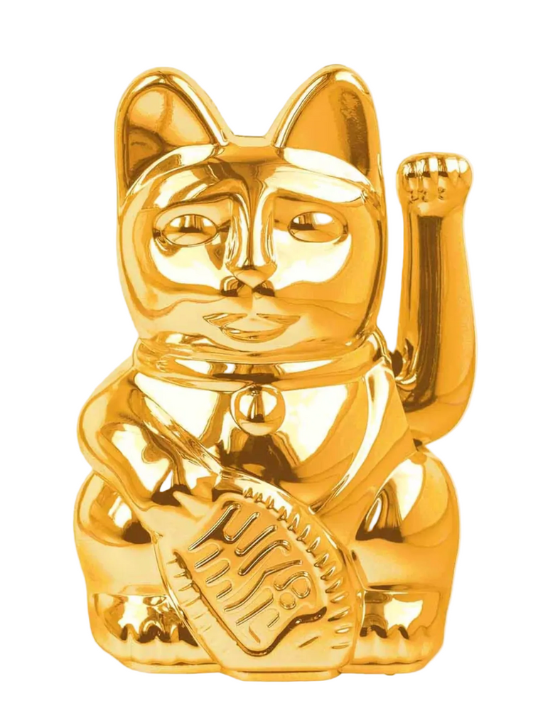 Donkey Medium Lucky Cat Shiny Gold Mahetia