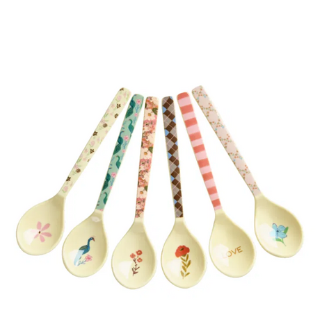 Rice All You Need Is Love Melamine Spoon (Set of 6)