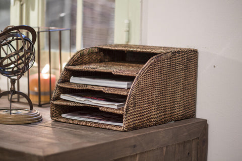 ToGo Rattan Magazine Rack