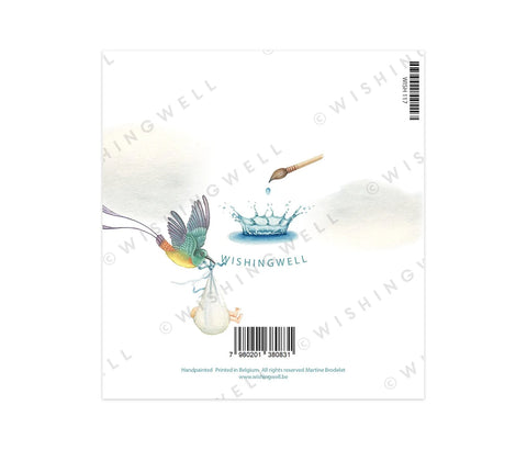 Wishing Well Greeting Card Baby New Delivery Congratulations!