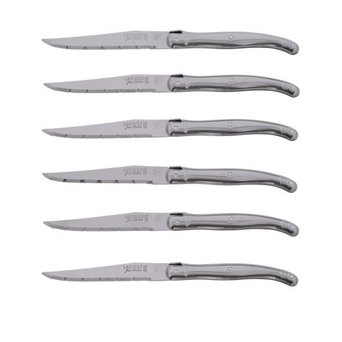 Laguiole Jean Dubost Steak  Knives 2.5mm Closed Box (Set of 6)