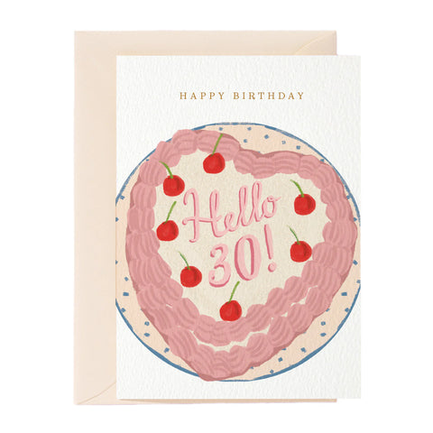 Nelly Castro Hello 30! Greeting Card