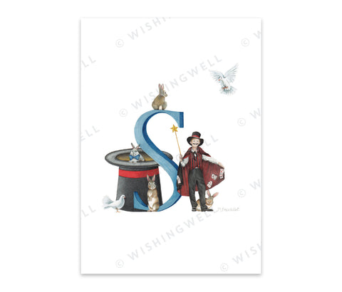 Wishing Well Alphabet Little Greeting Card