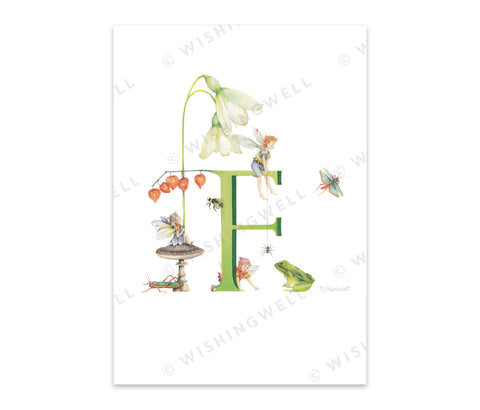 Wishing Well Alphabet Greeting Card