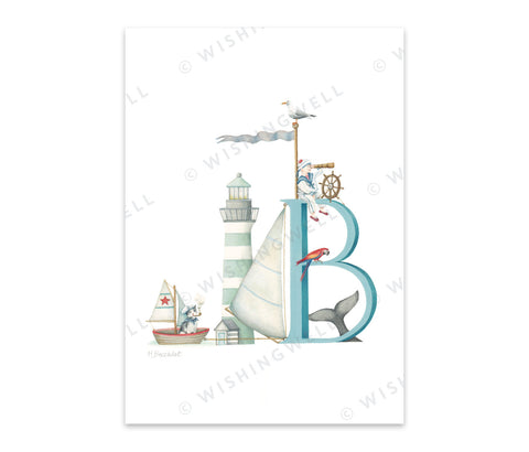 Wishing Well Alphabet Little Greeting Card