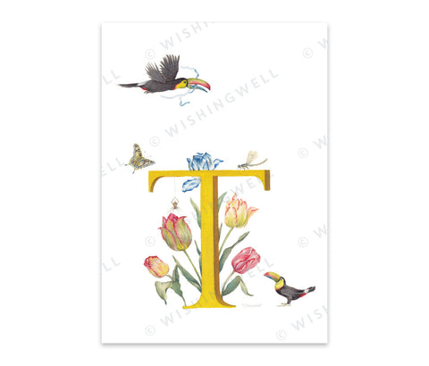 Wishing Well Alphabet Greeting Card