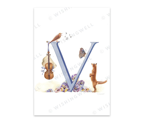 Wishing Well Alphabet Little Greeting Card