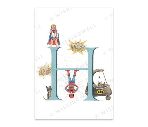 Wishing Well Alphabet Little Greeting Card