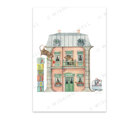 Wishing Well Alphabet Greeting Card