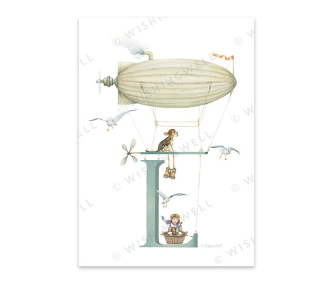 Wishing Well Alphabet Little Greeting Card