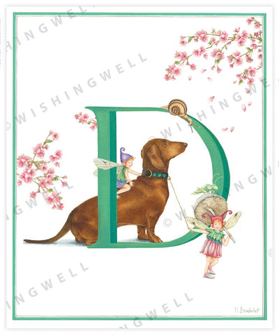 Wishing Well Alphabet Little Greeting Card