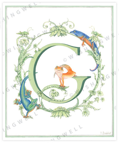 Wishing Well Alphabet Little Greeting Card