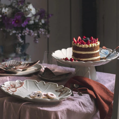 Bordallo Pinheiro Cloudy Butterflies Cake Stand 39cm