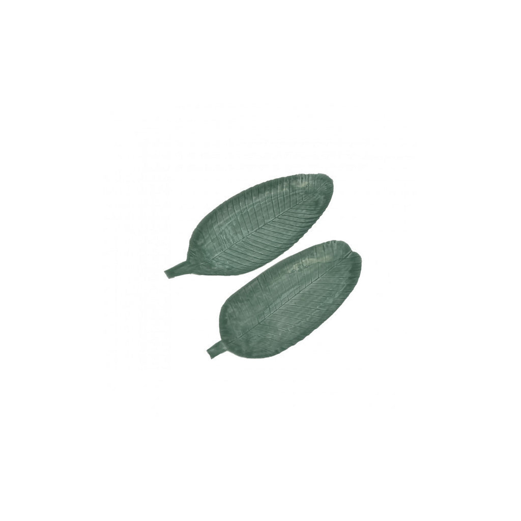 Waterlily Celadon Tray (Set of 2)
