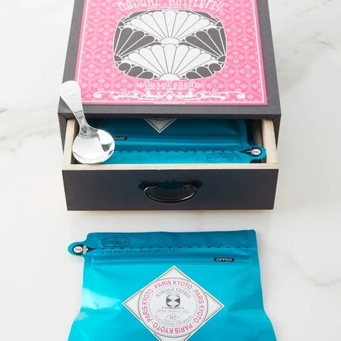 Mariage Frères Madame Butterfly Tea Music Box Set