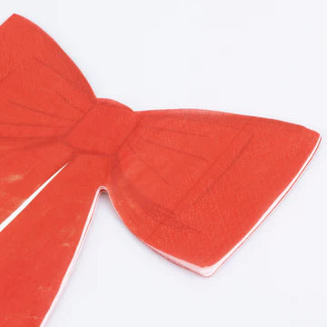 Meri Meri Red Bow Napkins (x 16)