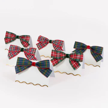 Meri Meri Plaid Place Cards (x 6)