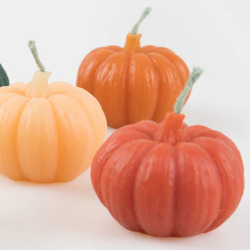 Meri Meri Mini Rainbow Pumpkin Candles (x 6)