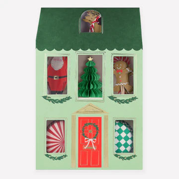 Meri Meri Festive House Cupcake Kit (x 24 toppers)