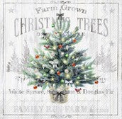 Lunch Napkin Vintage Christmas Tree