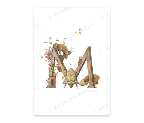 Wishing Well Alphabet Greeting Card