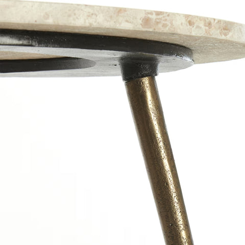 Zeca Round Marble Nestled Side Table (Set of 2)