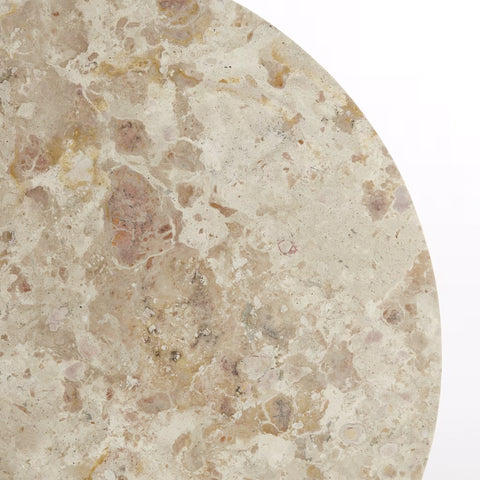 Zeca Round Marble Nestled Side Table (Set of 2)