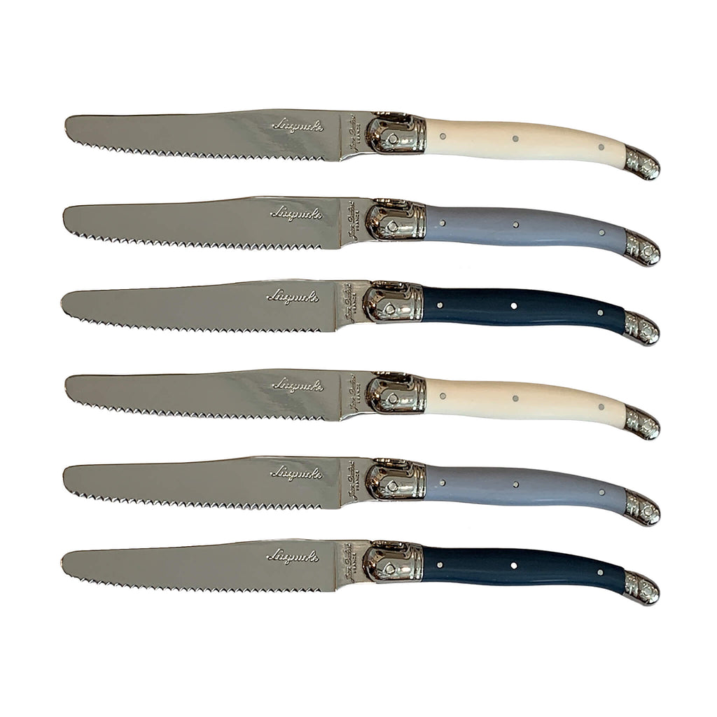 Laguiole Jean Dubost Table Knives 1.5mm in PET Box (Set of 6)
