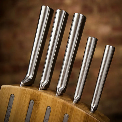 Laguiole Jean Dubost Kimono Bamboo Bloc Kitchen Knives (Set of 5)